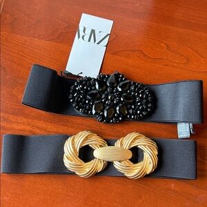 NWT two Zara statement belt size 30